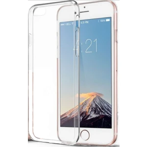 Apple iPhone 5S İnce Şeffaf Kılıf - Şeffaf Beyaz