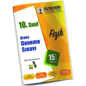 Özdebir Yayınları 10. Sınıf Fizik Branş Deneme Sınavı