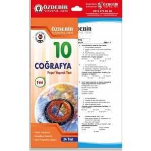 Özde Bir Yayınları  10. Sınıf Coğrafya  Poşet Yaprak Test