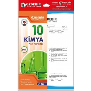 Özde Bir Yayınları  10. Sınıf Kimya  Poşet Yaprak Test