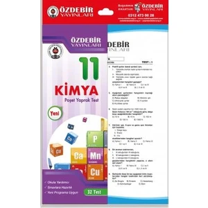Özde Bir Yayınları  11. Sınıf Kimya  Poşet Yaprak Test