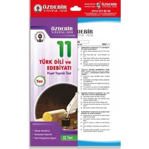 Özdebir Yayınları 11. Sınıf Türk Dili Ve Edebiyatı Poşet Yaprak Test