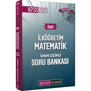 Pegem Akademi Yayıncılık ÖABT İlköğretim Matematik Tamamı Çözümlü Soru Bankası