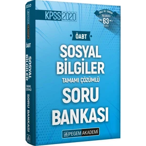 Pegem Akademi Yayıncılık ÖABT Sosyal Bilgiler Tamamı Çözümlü Soru Bankası