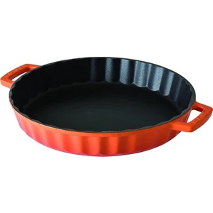Döküm Tepsi Yuvarlak Çap 30 cm Turuncu
