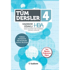 Tudem Yayınları 4. Sınıf Hepsi 1 Arada Tüm Dersler
