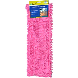 1050 (2' Li) Nemli Makarna Mop Ucu Mikrofiber Şönil Paspas Yedeği 50 Cm. Yeşil - (2 Adet)