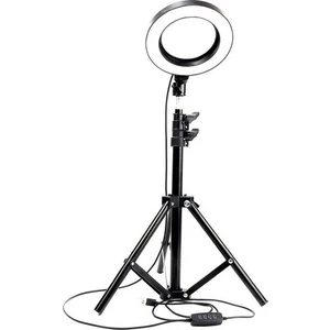 14" Işık 2 m Stand Kuaför Makyaj Canlı Yayın Çekimleri Sürekli Işık Stüdyo Işığı Ring Light