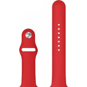 Apple Watch Uyumlu Seri 5 40 mm Için Silikon Kordon Kayış - Kırmızı