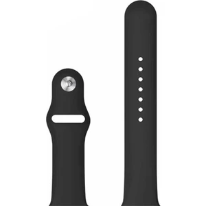 Apple Watch Uyumlu Seri 5 40 mm Için Silikon Kordon Kayış - Siyah