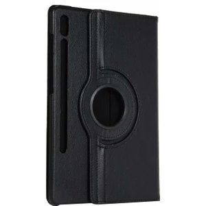 Samsung Galaxy Tab S6 10.6 T860 T867 360 Derece Döner Standlı Deri Kılıf Siyah