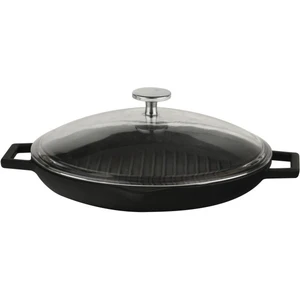 Yuvarlak Izgara Tava Çap 30 cm Cam Kapak