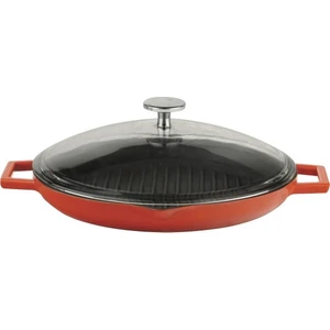 Yuvarlak Izgara Tava Çap 30 cm Kırmızı