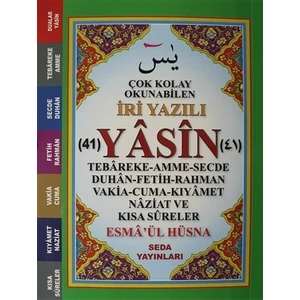 Çok Kolay Okunabilen İri Yazılı 41 Yasin (Çanto Boy, Kod: 165)