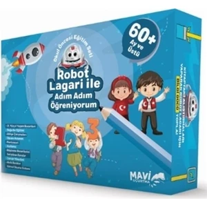 Robot Lagari ile Adım Adım Öğreniyorum - Okul Öncesi Eğitim Seti 60 Ay ve Üstü