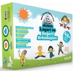 Robot Lagari ve Değerli Arkadaşları - Okul Öncesi Eğitim Seti 48 Ay ve Üstü