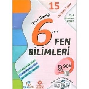 Bilgiyolu Yayınları 6. Sınıf Fen Bilimleri Tam Benlik 15 Deneme Sınavı