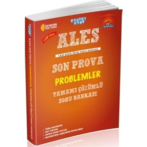 ALES Son Prova Problemler Tamamı Çözümlü Soru Bankası