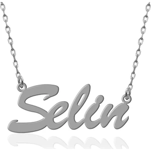 Nayino Takı Kişiye Özel Beyaz Gümüş Isimli Kolye
