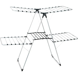 Luiza Katlı Kurutmalık, Katlanır, Hafif , Dayanıklı - Gri