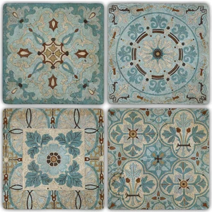 Oscar Stone Doğaltaş Bardak Altlığı  4'lü Set 10 x 10 cm