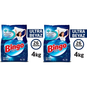 Ultra Beyaz Toz Çamaşır Deterjanı 8 kg ( 2 x 4 kg )