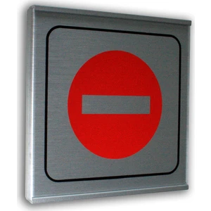 PassPano Alumınyum Plate Levha GİRİLMEZ Sembol 12 x 12 cm