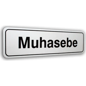 PassPano Pvc Foam Levha  MUHASEBE 7 x 25 cm