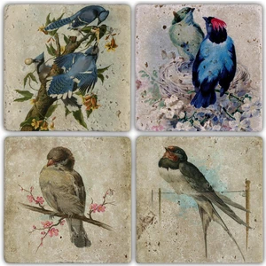 Oscar Stone Doğaltaş Bardak Altlığı - 4'lü Set 10 x 10 cm