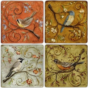 Oscar Stone Doğaltaş Bardak Altlığı - 4'lü Set 10 x 10 cm