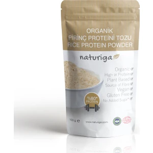 Organik Pirinç Proteini Tozu %80 Protein İçerir 100 gr Vegan ve Glutensiz