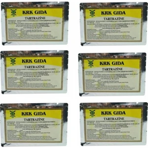 Krk Gıda Boyası 6 Adet Sarı 6x9 Gr.