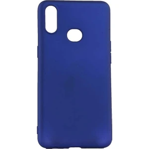 Case Street Samsung Galaxy A10s Kılıf Premier Silikon Esnek Koruma + Nano Glass Mavi