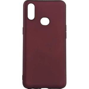 Case Street Samsung Galaxy A10s Kılıf Premier Silikon Esnek Koruma + Nano Glass Mürdüm