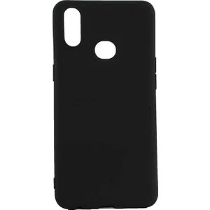 Case Street Samsung Galaxy A10s Kılıf Premier Silikon Esnek Koruma + Nano Glass Siyah