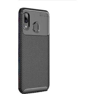 Samsung Galaxy A10s Kılıf Negro Karbon Dizayn Silikon Siyah
