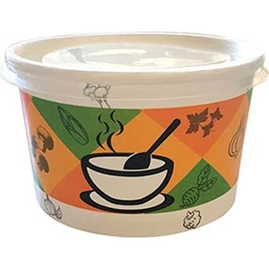 Karton Çorba Kasesi + Kapak 16 Oz - 100'lü