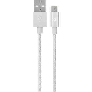 Micro USB Data ve Şarj Kablosu Gümüş