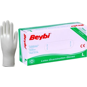 Latex Pudralı Çok Amaçlı Kullan At Eldiven Lateks 100' lü (L) Large / Büyük