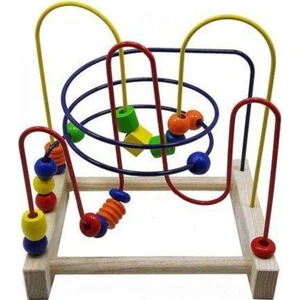Ahşap Koordinasyon Büyük Boy Eğitici Labirent Oyunu 28X28X24