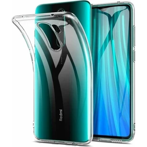 Tekno Grup Xiaomi Redmi Note 8 Pro Kılıf Darbe Emici Süper Silikon Kılıf Şeffaf + Cam Ekran Koruyucu