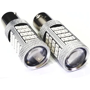 P21W-1156 Dipli Led Ampul Kırmızı Mercekli 2835 Chip 66Smd