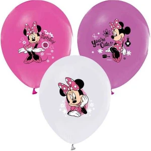 Minnie Mouse Baskili Renkli Balon