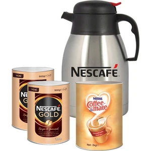 MP HB-TY 2 Adet Nescafe Gold 900 gr + Coffee Mate 2 kg Termos Hediyeli