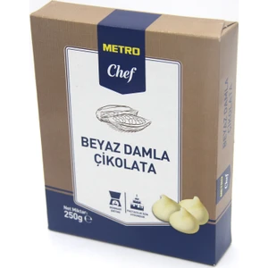 Metro Chef Beyaz Damla Çikolata (250 gr)