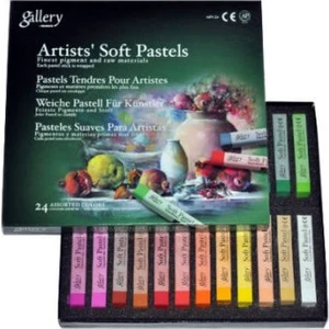 Gallery Artists' Soft Pastel Boya (Toz Pastel Boya) 24 Renk Tam Boy