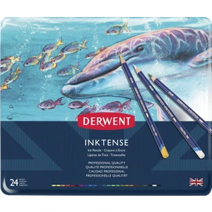 Inktense Mürekkep Etkili Aquarel Boya Kalemi 24'lü Teneke Kutu
