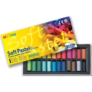 Gallery Artists' Soft Pastel Boya (Toz Pastel Boya ) 24 Renk Yarım Boy