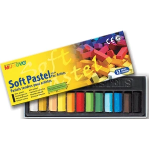 Gallery Artists' Soft Pastel Boya (Toz Pastel Boya ) 12 Renk Yarım Boy