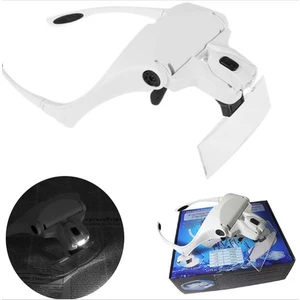 Işıklı Büyüteçli Gözlük (5 Farklı Cam)